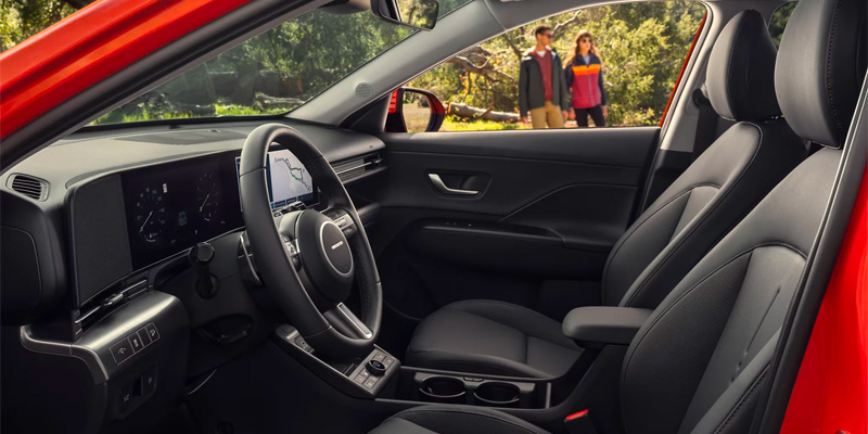 Interior view of 2026 Hyundai Kona