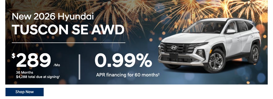 New 2026 Hyundai Tuscon SE AWD