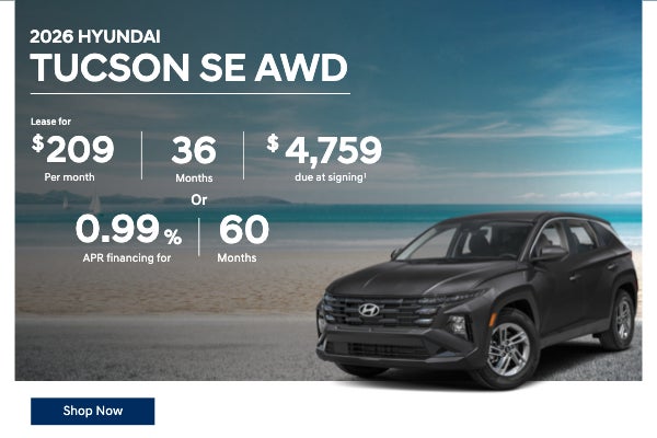 2026 Hyundai Tucson SE AWD | Lease for $209/month