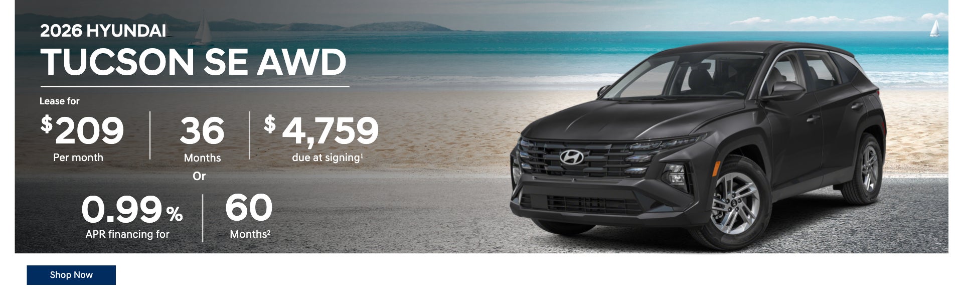 2026 Hyundai Tucson SE AWD | Lease for $209/month
