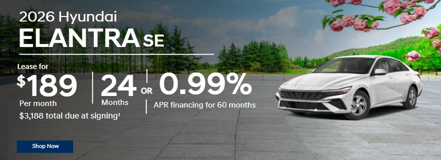 2026 Hyundai Elantra SE offers