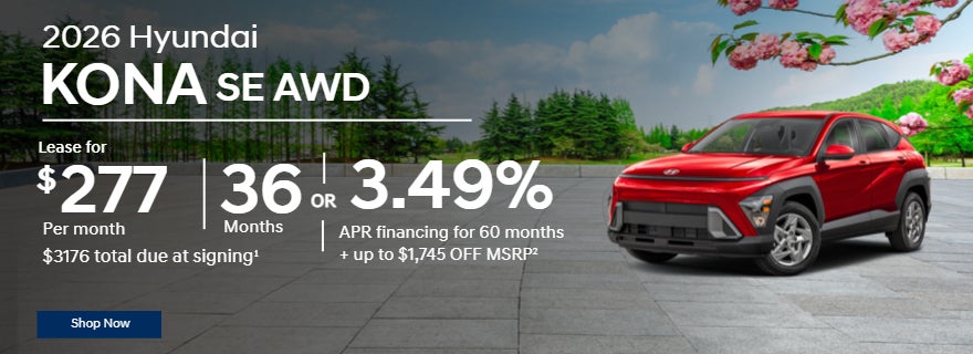 2026 Hyundai Kona SE AWD offers