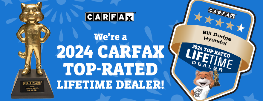 We're a 2024 CARFAX Top-Rated Lifetime Dealer!